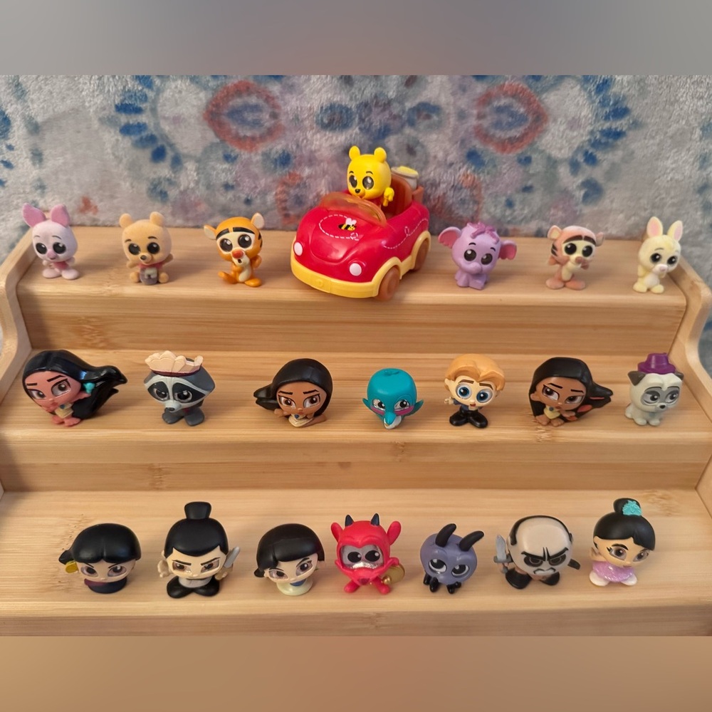 Disney Doorables Mixed Series Lot of 21 Mulan Let’s Go Vehicle Winnie The Pooh - Picture 3 of 10